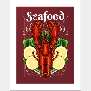 Lobster Seafood Posters and Art